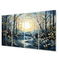 thumbnail image 2 of Designart "Mystic Moonlight Birch Woods V" Tree Birch Art Living Room Set, 2 of 5