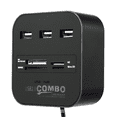 thumbnail image 2 of Concentrador divisor USB Combo USB Lector de tarjetas multifunción SD/TF USB Hub 2.0 con lector de tarjetas, 2 of 5