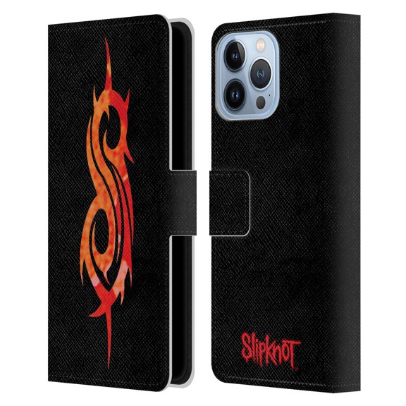 Head Case Designs Officially Licensed Slipknot Key Art Tribal Leather Book Wallet Case Cover Compatible with Apple iPhone 13 Pro Max
