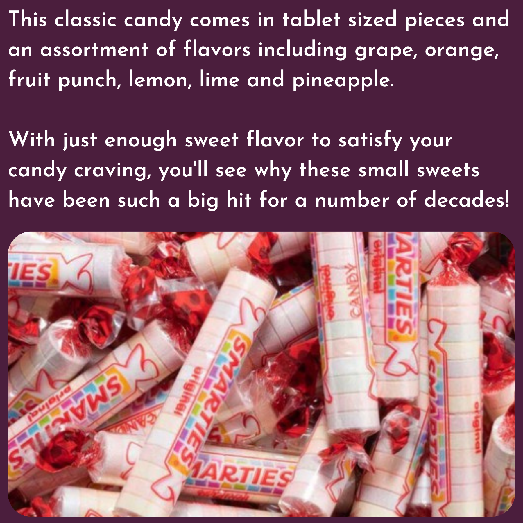 WinCrest Assorted Flavor Smarties - Wrapped Rolls - 5 Lb Case