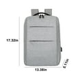 thumbnail image 3 of Tuphregyow Large 15-Inch Laptop Backpack for Men and Women, Ideal for Work, Business, and College, with USB Port for Convenient Charging, Bookbag Style Gray, 3 of 6