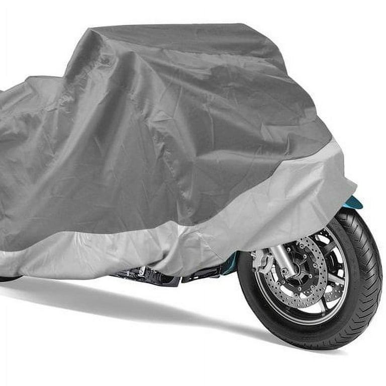 Motorcycle Cover Waterproof Outdoor Motorbike All-Weather Protection, Large  (90 Inch)