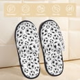 thumbnail image 2 of Slippers for Women, soccer football balls white Womens Slippers Fuzzy Winter House Shoes, Soft Anti-Skid Slippers Indoor and Outdoor, 2 of 7
