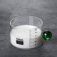 thumbnail image 1 of Tazas medias perfecl Accesorios 300 ml con mango Vidrio para hornear Cocinar Leche Verde Taza medidora con pico, 1 of 8