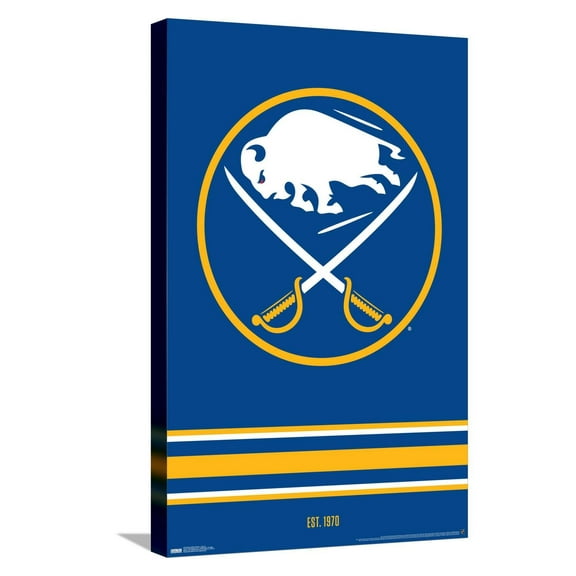 NHL Buffalo Sabres - Logo 21 Canvas Wall Poster, 14.725" x 22.375"