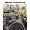 thumbnail image 5 of KFFKFF 1500W Electric Greenhouse Heater with Adjustable Fan Modes, IPX4 Waterproof Design, 25° Tilt Function, Overheat Protection, Ideal for Grow Tents, Small Greenhouses, Flower Rooms, 5 of 9