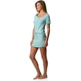 thumbnail image 2 of Casual Nights Women's Short Sleeve Striped Henley Nightie Shirt, 2 of 2