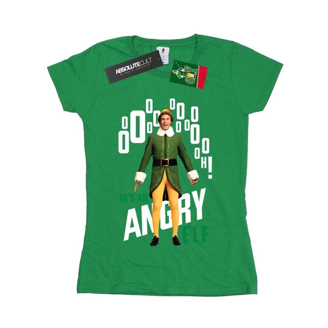 Elf Womens Angry Elf Cotton T-Shirt
