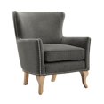 thumbnail image 1 of Dorel Living Reva Accent Chair, Living Room Armchairs, Charcoal Linen, 1 of 9