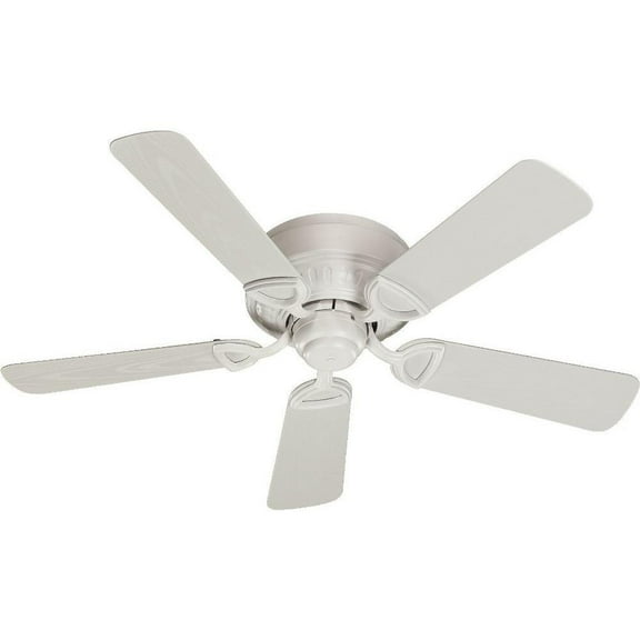 Cowslip Row Patio Fan in Traditional Style 42 inches Wide By 7.87 inches High-Studio White Finish-White Blade Color Bailey Street Home 183-Bel-3399546