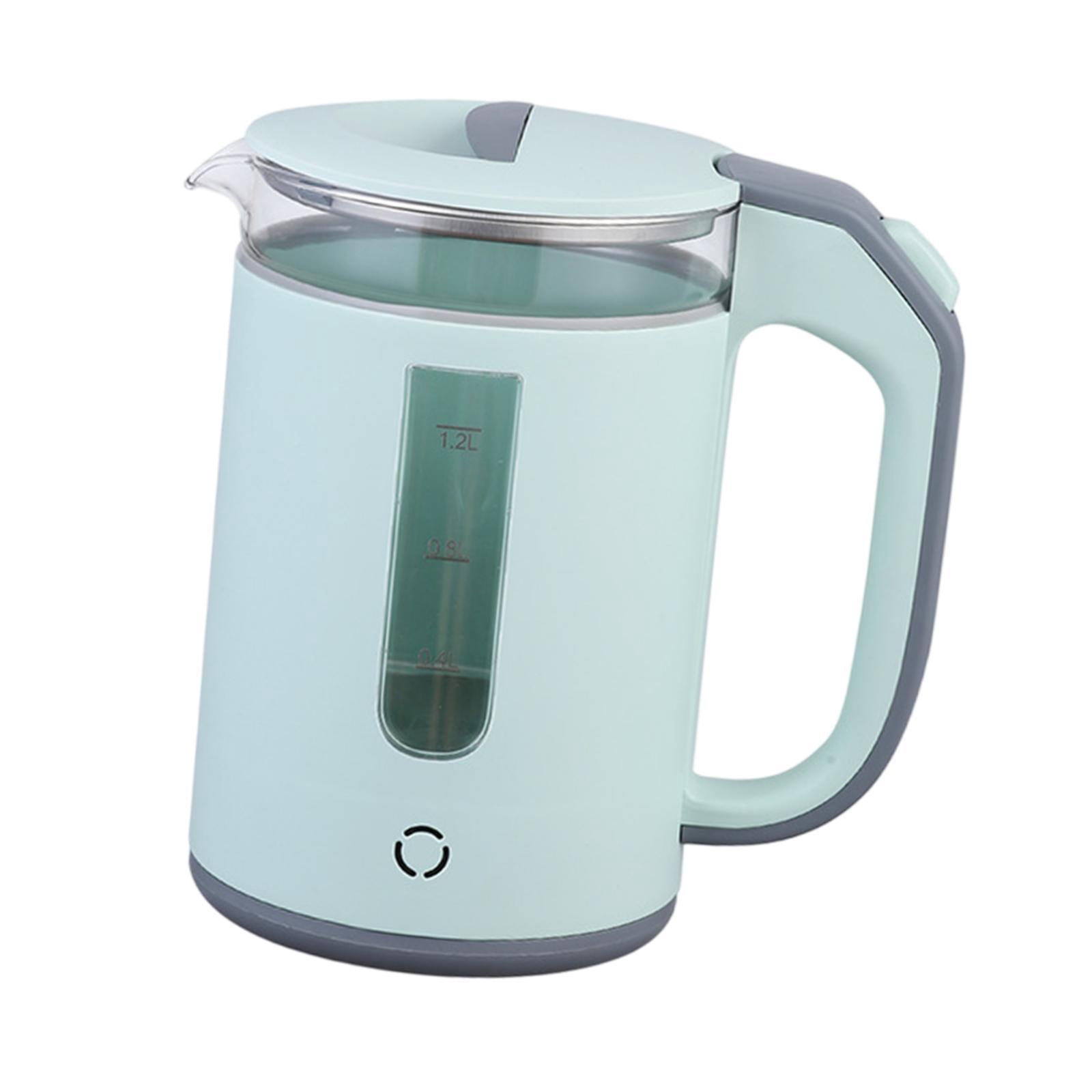 Fiocias High Borosilicate Glass Electric Kettle Hot Water Kettle for Hotel Daily Use Green
