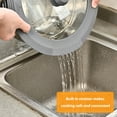 thumbnail image 7 of Universal Lid Fits 10" 10.5" 11" 11.5" Cookware, Silicone Replacement Pan Lid for Pots, Pans and Skillets, Tempered Glass Strainer Lid with Heat Resistant Silicone Rim, Gray, 7 of 7