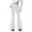 White, variant on Fleece Lined Yoga Pants for Women thermal Bootleg Pants Winter Workout Flare Leggings White S(S)