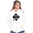thumbnail image 3 of Never Doubt Proud Graduate Graduation Zip Up Hoodie Men's Women's Brisco Brands M, 3 of 6