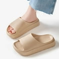 thumbnail image 4 of QHFBli Women's Platform Slides Sandals Ultra Comfort with Cushion Thick Sole, 4 of 5