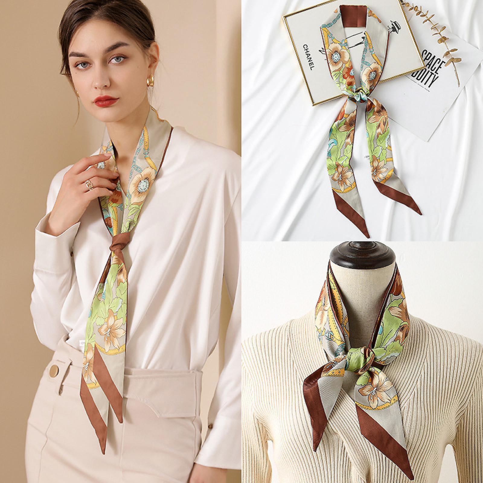 Foulard Carré En Satin Doux 50x50 Cm - Rose Foncé, Tissu Soyeux, Multi-usage (cou, Tête, Cheveux, Voyage)