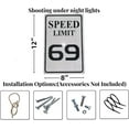 thumbnail image 2 of Speed Limit 10 MPH Sign, Slow Down Sign, Engineer Grade Reflective Sheeting, Rust Free Aluminum, Weather Resistant, Waterproof, Fade Resistant, 12" x 8" (White-10 MPH), 2 of 5