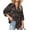 Black Hawaiian, variant on Shirt Women V Neck Button Downs Blouses Long Sleeve Collared Cotton Tops Woman