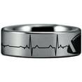 thumbnail image 5 of Tungsten American Football Lifeline Ring, 5 of 6