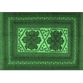 thumbnail image 1 of Ahgly Company Indoor Rectangle Persian Emerald Green Traditional Area Rugs, 7' x 9', 1 of 4