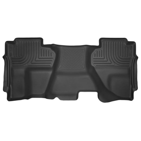 Husky Liners 53908 X-Act Contour Front & Second Row Floor Liners Black Fits 14-18 Chevy Silverado 1500, 15-19 Silverado 2500/3500, 14-18 GMC Sierra 1500, 2015-2019 Sierra 2500/3500 Crew Cab