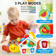 thumbnail image 5 of Richgv Musical Snail Toys Baby Crawling Toys for 6-12 Month, Educational Montessori Toddler Toy Christmas Gifts for Boys Girls, 5 of 8