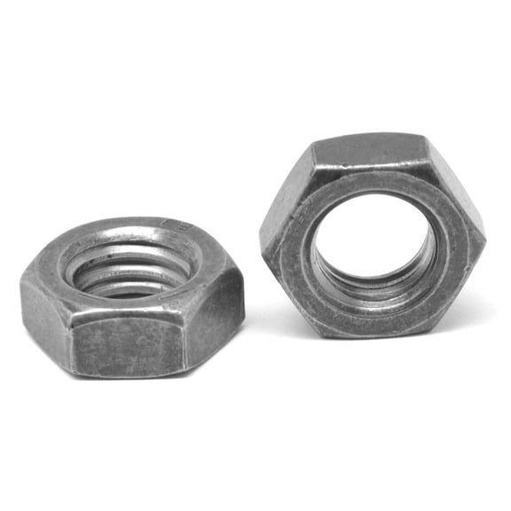 #6-32 x 1/4" x 3/32" Coarse Thread Hex Machine Screw Nut Small Pattern Low Carbon Steel Plain Finish Pk 100