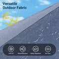 thumbnail image 4 of XIZZI 15ft Patio Umbrella with Base and Crank Handle, Extra Large Double-Sided Outdoor Umbrella with Waterproof, UV Resistant, Rectangle Garden Table Umbrellas Dark Blue, 4 of 9