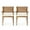 Brown, variant on Helen Outdoor Teak Finish Acacia Wood Arm Chair (Set of 2)