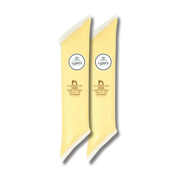 Pie & Pastry Filling IEF31 - 2 LB Bags - Gift Pack of 2 By Lyza's Sweets & Treats (Bavarian Cream)