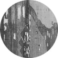 thumbnail image 1 of Ahgly Company Indoor Round Abstract Gray Contemporary Area Rugs, 5' Round, 1 of 1