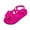Hot Pink, variant on Women's Plus Size Wedge Sandals Summer Open Toe Cross Strap Platform Sandals Cute Bow Decor Adjustable Slip On Beach Shoes for Daily Vacation Party