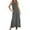 Dark Gray, variant on Beach Dresses for Women Scoop Neck Spaghetti Strap Long Dresses Sleeveless Light Summer Casual Dresses,Navy