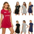 thumbnail image 6 of Ladies solid color cute high quality cotton nightdress irregular tail casual plus size cartoon nightdress, 6 of 13