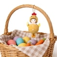 thumbnail image 5 of Anhility Mini Easter Chicks, Pink Baby Chicks Toy Plush Chicks Figurines Hanging Decorations for Easter Birthday Wedding Party Table Centerpieces DIY Garden, 5.51"x3.14", Yellow, 5 of 6