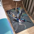 thumbnail image 3 of Abstract Hummingbird Rugs, Bird Rugs, Colorful Rug, Animal Rug, Wedding Rug, Anti-Slip Carpet, Indoor Rug, Customs Rug, Printed Rug, 2.6'x4' - 80x120 cm, 3 of 8