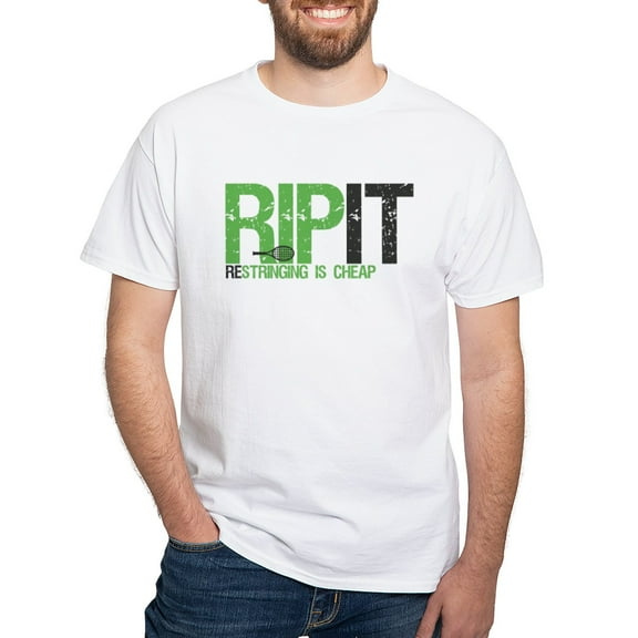 CafePress - RIP IT White T Shirt - Men's White Classic Cotton T-Shirts