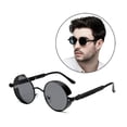 thumbnail image 1 of Gafas de sol redondas ANGGREK protección UV lentes de PC seguras ergonómicas elegantes retro portátiles para mujer, 1 of 8