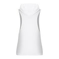 thumbnail image 7 of Miluxas Men's Workout Hooded Tank Tops Bodybuilding Muscle Cut off T Shirt Sleeveless Gym Hoodies White 10(XXL), 7 of 7