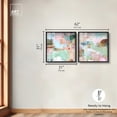 thumbnail image 5 of Soft Mirage Abstract Duet Shadowbox Print Modern Wall Decor Set by Art Remedy, Black Frame, 30 x 30, 5 of 6
