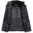 thumbnail image 4 of Abrigo de lana de invierno para hombre, abrigo de lana de cuello doble informal para hombre, 4 of 5