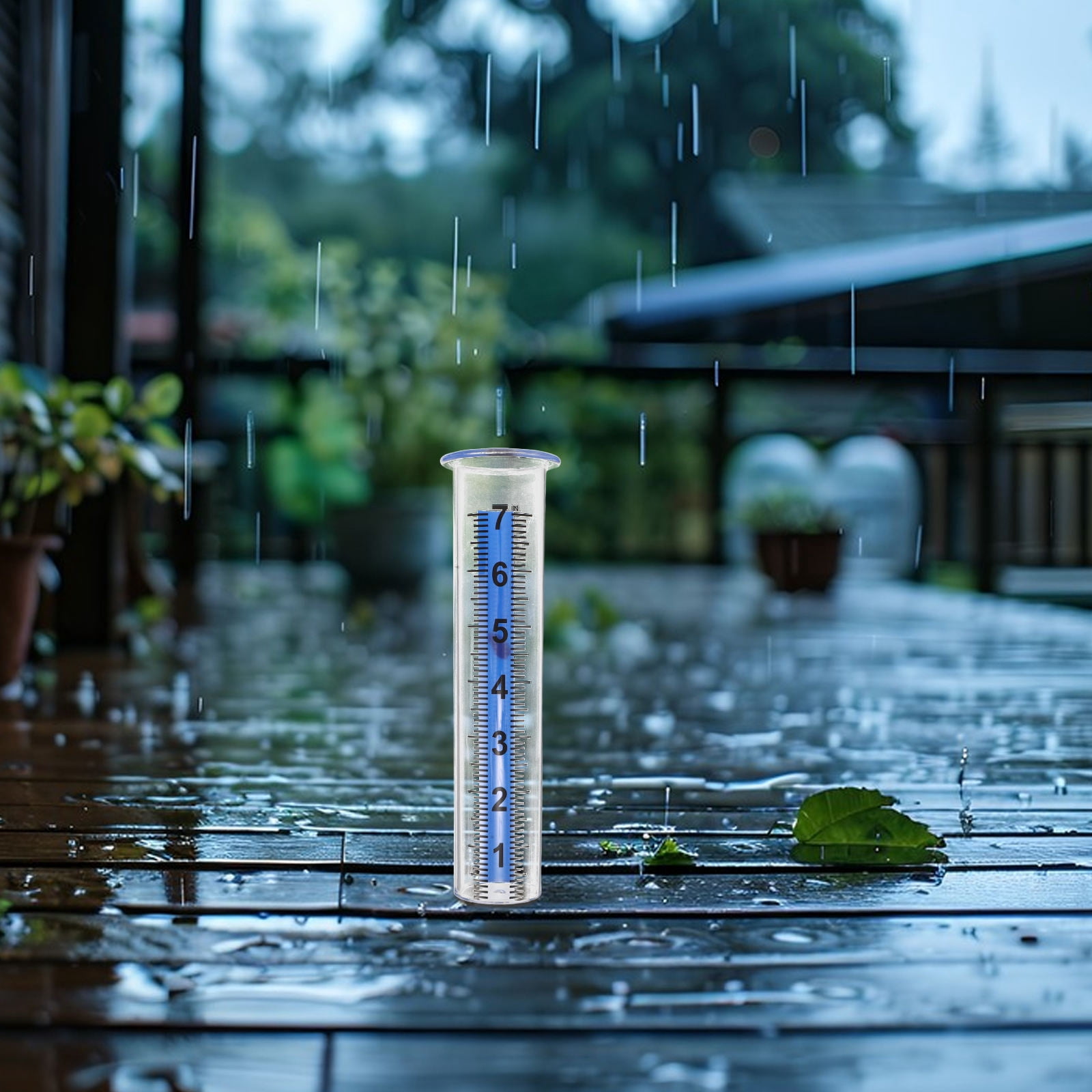 FOMIYES 4Pcs Outdoor Rain Gauge Replacement Tube Weatherproof Plastic for Garden and Yard
