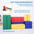 thumbnail image 3 of ECR4Kids SoftZone Builder Stacking Blocks and Shapes, Beginner Playset, Assorted, 16-Piece, 3 of 9