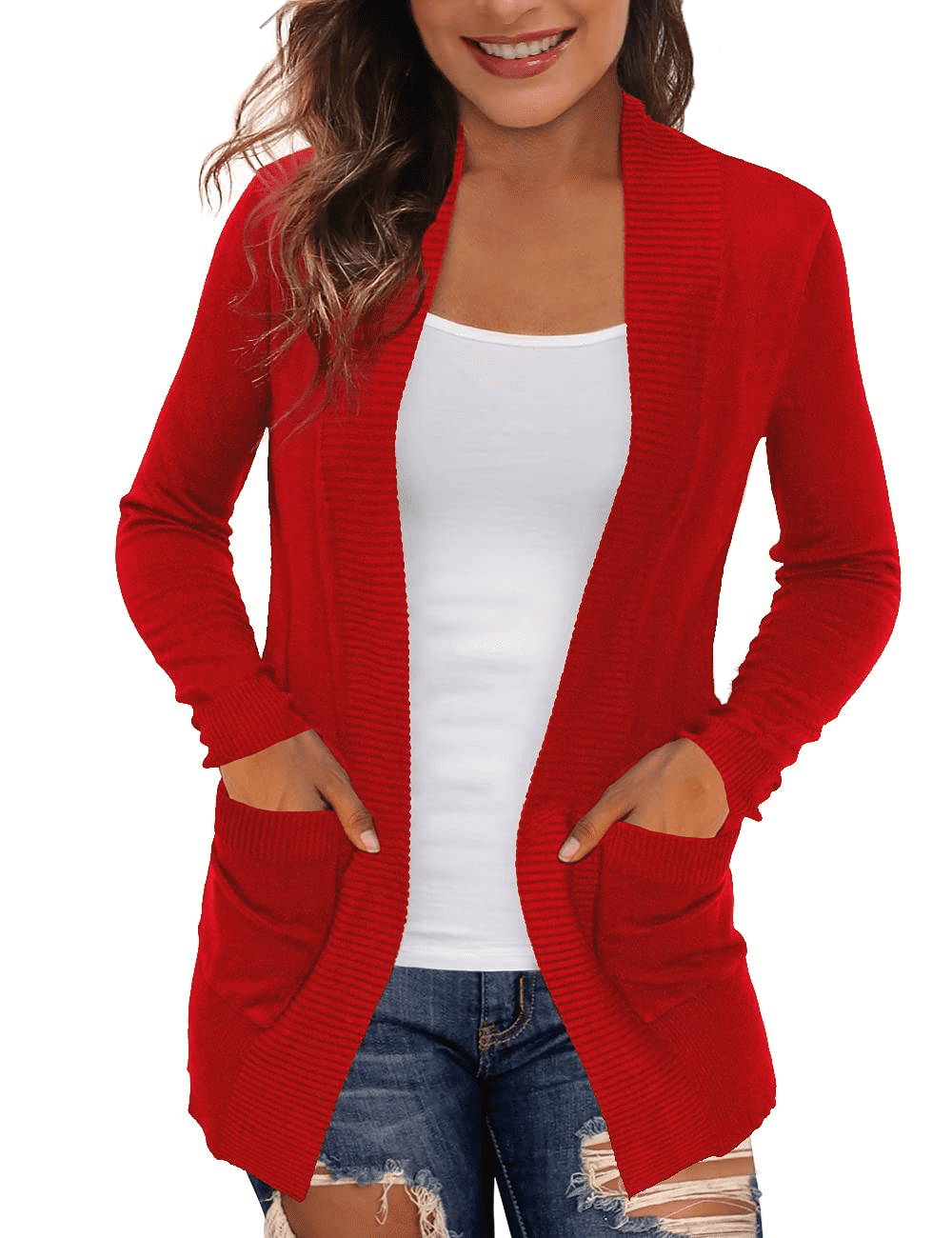 VOIANLIMO Women's Cardigan Casual 