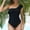 Black womens swimsuits, variant on pimelu Bathing Suit Womens Swimsuits One Piece Swimsuit for Women Tankini Summer One Shoulder Ruffle Layer Trim Swimwear Girls Sexy Bikini Beachwear