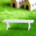thumbnail image 4 of kusrkot 1:12 Maison de Poupée Miniatures Meubles Poupée Minuscule Scène Banc Modèle Jardin Rue Blanc Bureau, 4 of 8