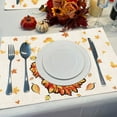 thumbnail image 5 of Fall Table Runner 12x18in Linen Hello Fall Cartoon Mouse Autumn Placemats Set of 4 Thanksgiving Farmhouse Tables Runners Seasonal Harvest Table Mats Kitchen Dining Indoor Outdoor Home Party Decor, 5 of 6