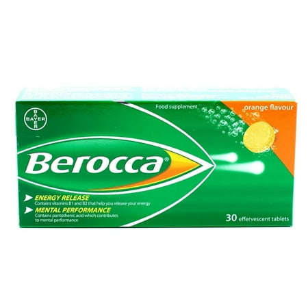 Berocca Orange Flavour Effervescent Tabs 30 Pack