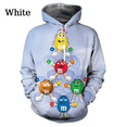 thumbnail image 3 of Sudadera con capucha y estampado 3D gráfico de M&M Chocolate Beans, manga larga, otoño, para hombre, moda urbana, chándal de gran tamaño, 3 of 5
