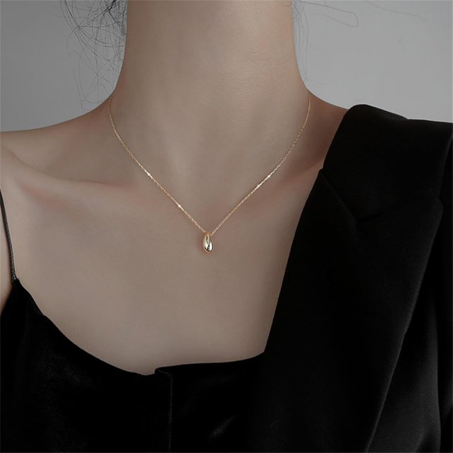 S925 Pure Silver Pearl Bow Necklace That Does not Fade, Women's Summer Collarbone Chain Accessory